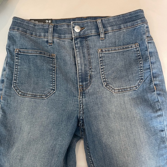 Nwt H M Divided High Waist Flare Jeans 